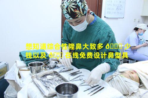 想知道综合性隆鼻大致多 🐟 少钱以及 🦁 在线免费设计鼻型具体流程怎样